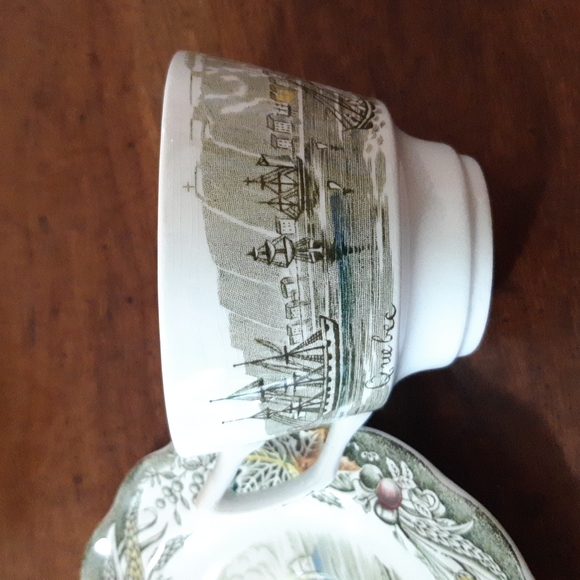 2 Quebec Vintage set of RIDGWAY Staffordshire Transferware. - Picture 5 of 10